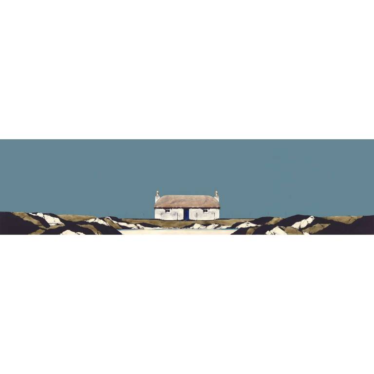 Hebridean Croft (12x47 inches, Framed 20x55 inches)