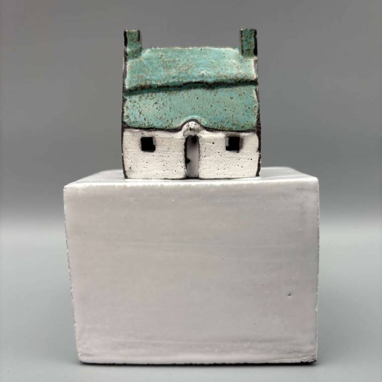 Bothy on White Plinth