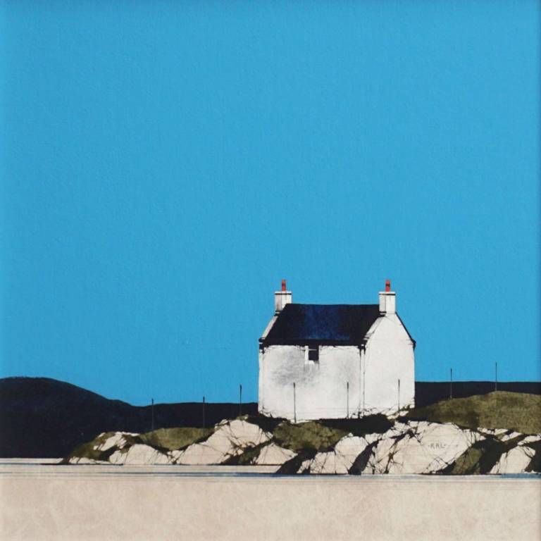 White Sand Tiree (10x10 inches, Framed 18x18 inches)