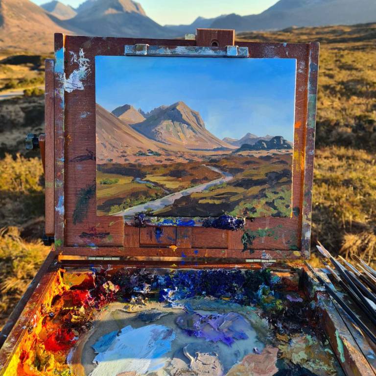 Painting on location - 